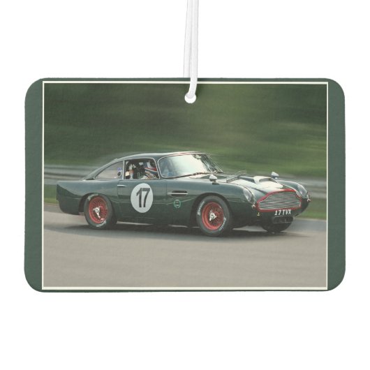 Vintages Rennen Autolufterfrischer (Rückseite)