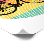 Vintages Rennen Fahrrad Funny Road Racer Geschenk Poster (Ecke)