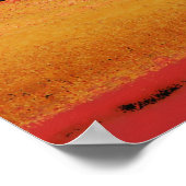 Vintages Rennen in Farbe Poster (Ecke)