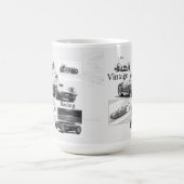 Vintages Rennen Kaffeetasse (Mittel)