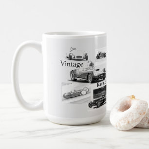 Vintages Rennen Kaffeetasse