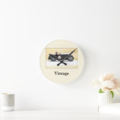 Vintages Rennen Runde Wanduhr (Zuhause)
