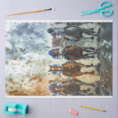 Vintages Rennen Seidenpapier (Basteln)