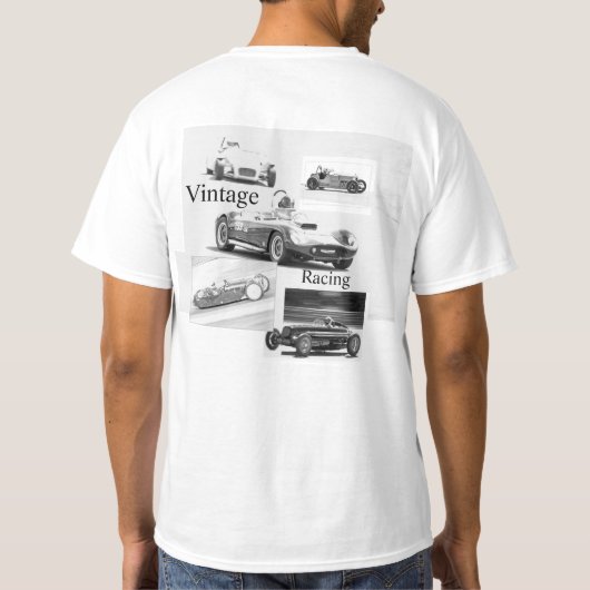 Vintages Rennen T-Shirt (Rückseite)
