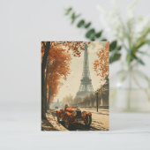 Vintages Rennfahrzeug in Paris Postkarte (Stehend Vorderseite)