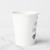 Vintages Rennwagen für vier Geschwindigkeiten Pappbecher (Rechts)