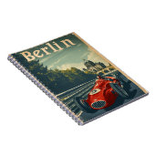 Vintages Rennwagen in Berlin Notizblock (Rechte Seite)