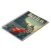 Vintages Rennwagen in Berlin Notizblock (Linke Seite)