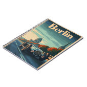 Vintages Rennwagen in Berlin Notizblock (Linke Seite)