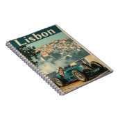 Vintages Rennwagen in Lissabon Notizblock (Rechte Seite)