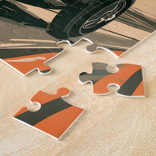 Vintages Rennwagen in Miami Puzzle (Seite)