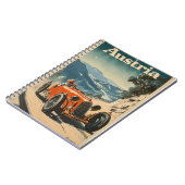 Vintages Rennwagen in Österreich Notizblock (Linke Seite)