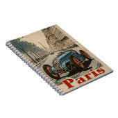 Vintages Rennwagen in Paris Notizblock (Rechte Seite)