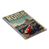Vintages Rennwagen in Rom Notizblock (Rechte Seite)