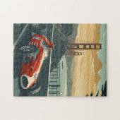 Vintages Rennwagen in San Francisco Puzzle (Horizontal)