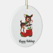 Vintages Rentier Holiday Ornament (Rechts)