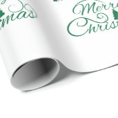 Vintages Rentier mit Weihnachtsmannmützen Geschenkpapier (Rolleneckpunkt)