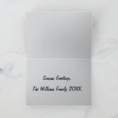 Vintages Rentier mit Weihnachtsmannmützen-Urlaubsk Einladung (Innenseite)