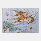 Vintages Rentiergeschirrtuch Geschirrtuch (Horizontal)