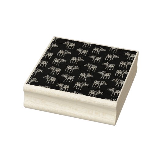 Vintages Rentiermuster Weihnachten und Tiere Schwa Gummistempel (Stempel)