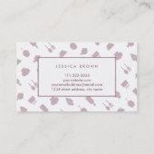 Vintages Restaurant Business Card Template! Visitenkarte (Rückseite)