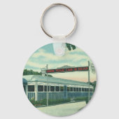 Vintages Restaurant, Retro Rhinebeck Roadside Dine Schlüsselanhänger (Rückseite)