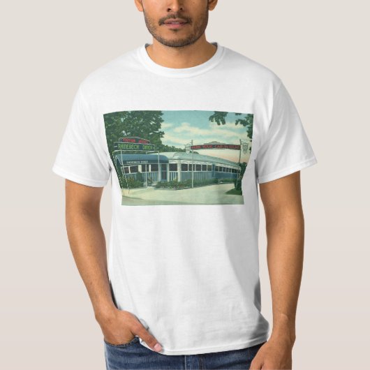 Vintages Restaurant, Retro Rhinebeck Roadside Dine T-Shirt (Vorderseite)