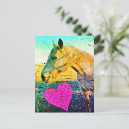 Vintages Reto Postkarte (Stehend Vorderseite)