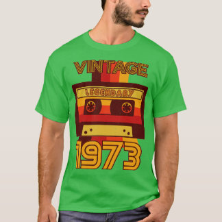 Vintages Retro 1973 Legendary Cassette Tape T-Shirt
