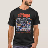 Vintages Retro-Abzeichen schwarz T-Shirt (Vorderseite)
