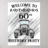 Vintages Retro-Auto - Empfang Poster (Vorne)