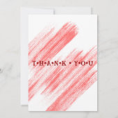 Vintages Retro-Auto mit roter Klassik Dankeskarte (Rückseite)