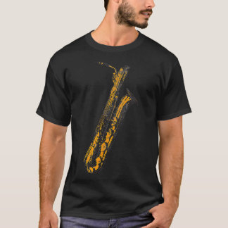 Vintages Retro Baritone Saxophone Musik Bari Sax T-Shirt