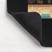 Vintages Retro Be Kind DEAF taube Bewusstsein Mousepad (Ecke)