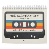 Vintages Retro-Bestes Hit Cassette Tape-Foto Kalender (Titelbild)