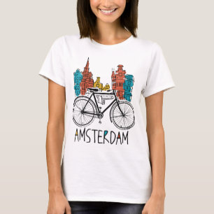 Vintages Retro Bicycle Niederlande Geschenk T-Shirt