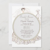 Vintages Retro-Brautparty der 50er Jahre Einladung (Rückseite)