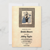 Vintages Retro-Brautparty Mitte des Jahrhunderts Einladung (Vorderseite)