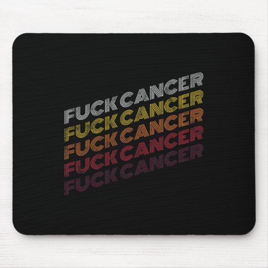 Vintages Retro-Brustkrebs-Bewusstsein G Mousepad (Vorne)