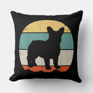 Vintages Retro Bulldog Geschenk für Hunde Vater Ma Kissen