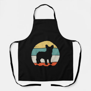 Vintages Retro Bulldog Geschenk für Hunde Vater Ma Schürze