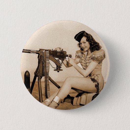 Vintages Retro Button (Vorderseite)