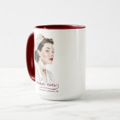 Vintages Retro-Button für die beste Krankenversich Tasse (Vorderseite Links)