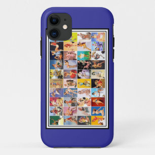 Vintages Retro-Button-up-Mädchen iPhone 11 Hülle