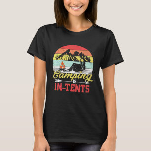 Vintages Retro-Camping ist in-Zent-Zelt-Camping T-Shirt
