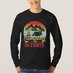 Vintages Retro-Camping ist in-Zent-Zelt-Camping T-Shirt