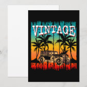 VINTAGES RETRO CLASSIC GIFT EINLADUNG (Vorne/Hinten)