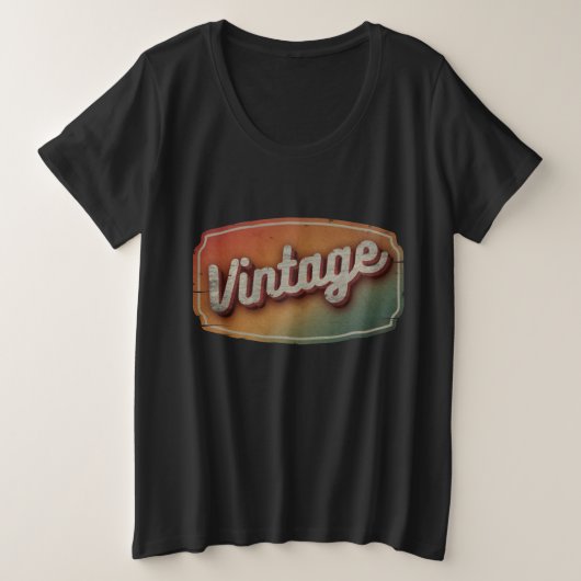 VINTAGES RETRO CLASSIC GIFT GROßE GRÖßE T-Shirt (Design vorne)