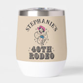 Vintages Retro Cowgirl 40. Geburtstags-Party (Vorderseite)