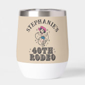 Vintages Retro Cowgirl 40. Geburtstags-Party (Rückseite)